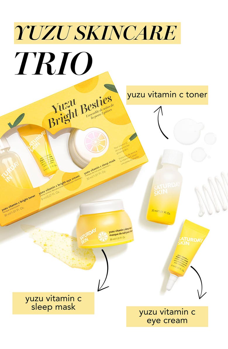 Saturday Skin Yuzu Bright Besties 3-Piece Set $42 Value, Alternate, color, 