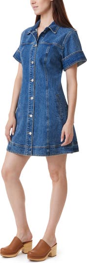 Stretch Denim Shirtdress