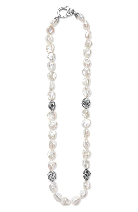 Luna Keshi Pearl Nugget Necklace