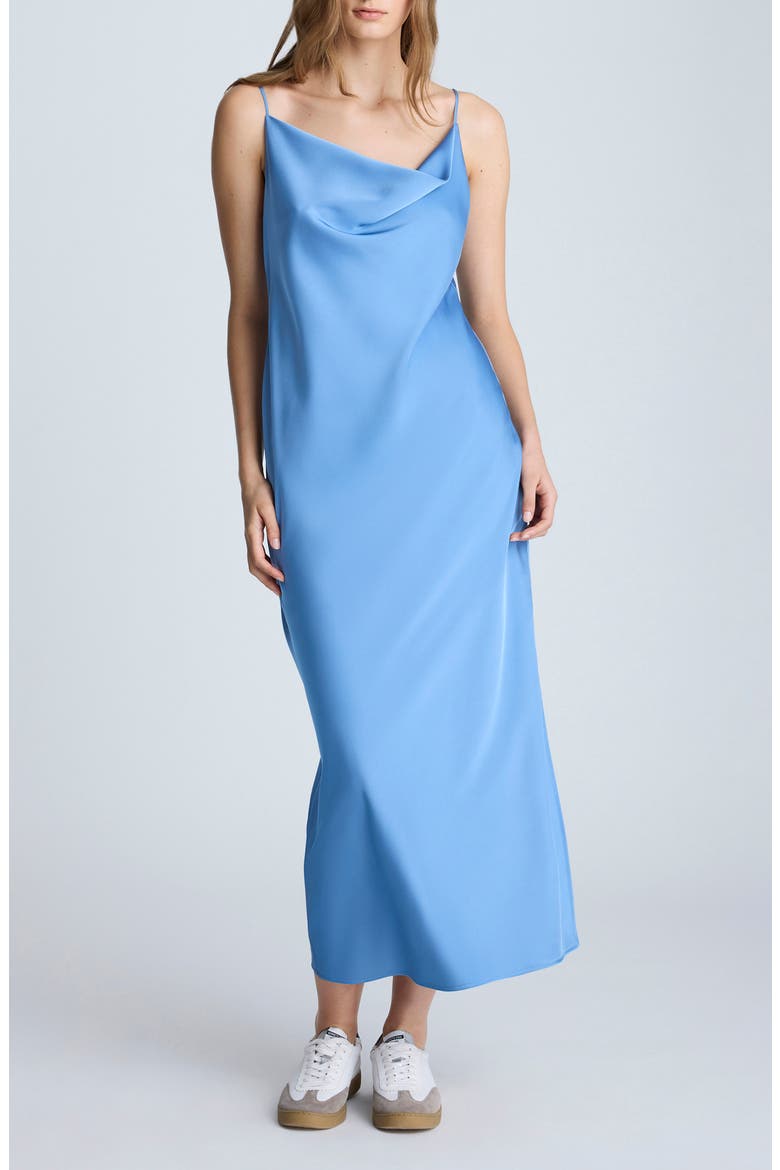 Cowl Neck Slipdress, Main, color, SHADOW BLUE