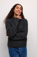Kaffe KAbess Crew Neck Long Sleeve Pullover