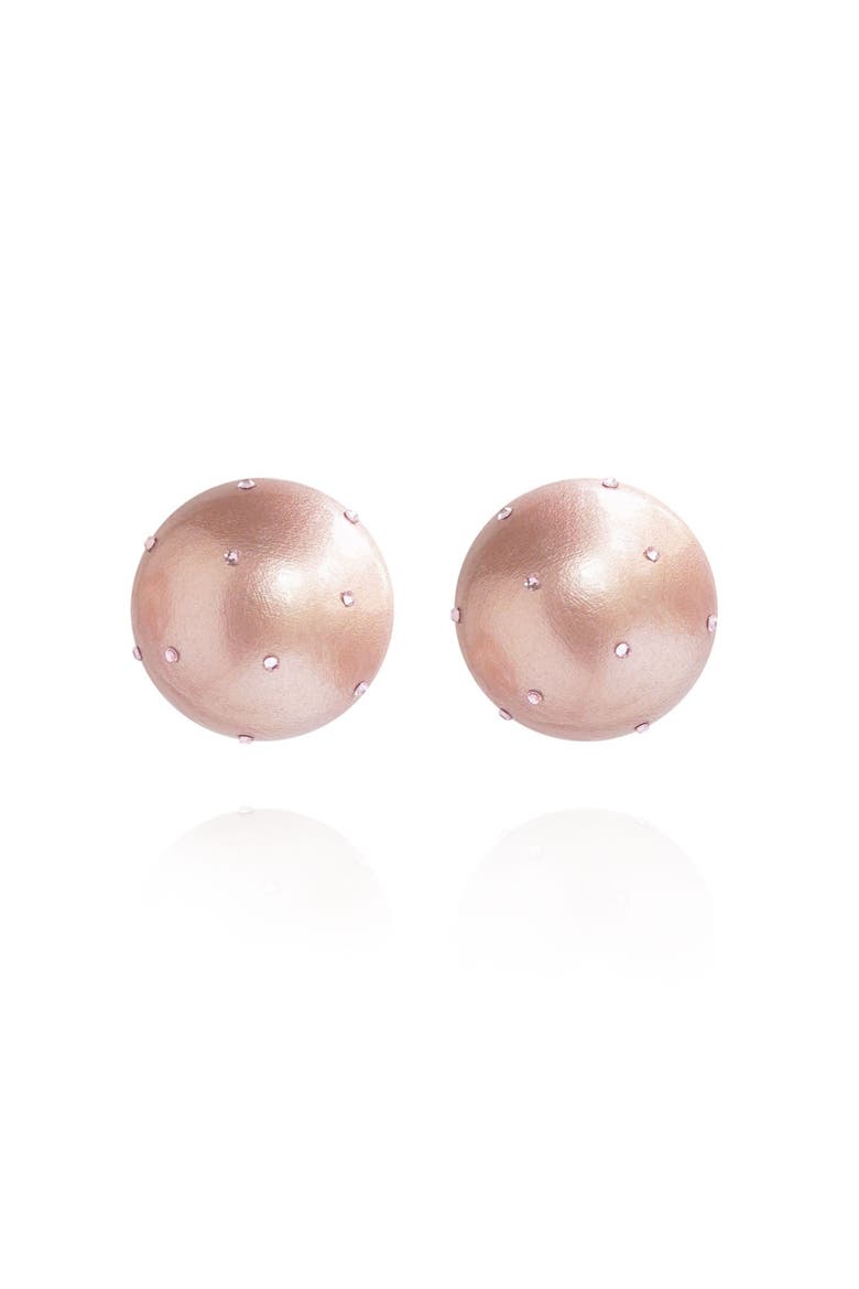 Gaia Crystal Mini Earrings, Main, color, Noble Blush