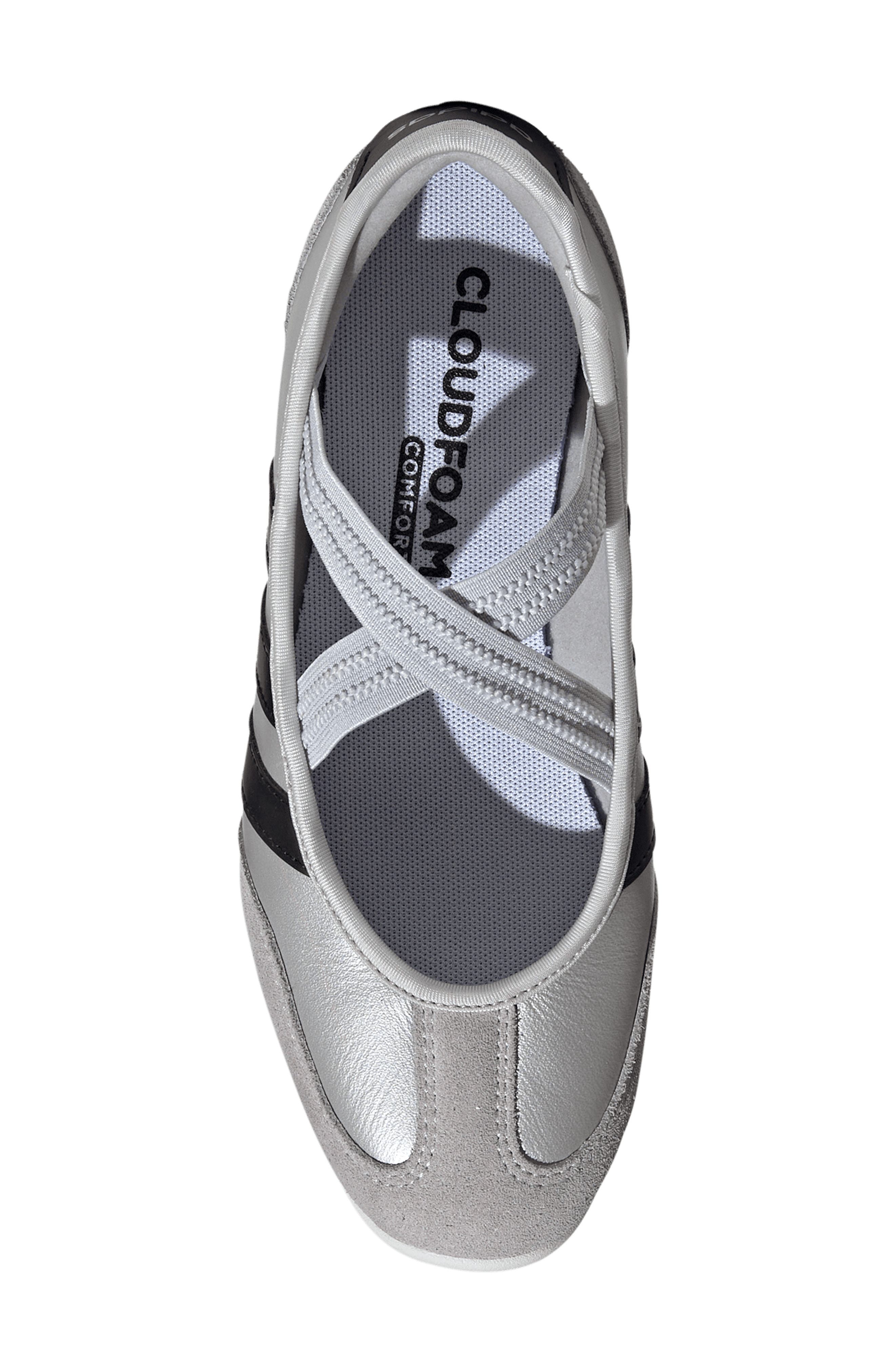 adidas Barreda Mary Jane Flat, Alternate, color, Silver/ Core Black/ Off White