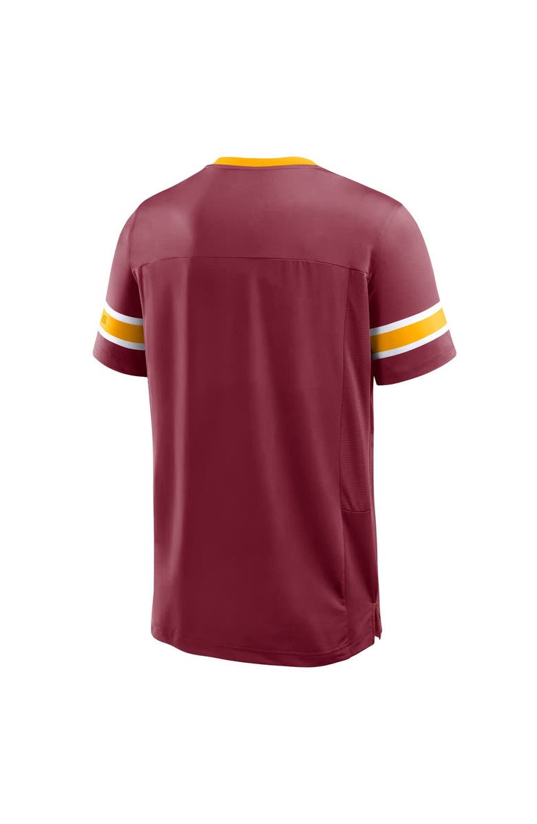 FANATICS Men's Fanatics Burgundy Washington Commanders Hometown Premium Hashmark V-Neck T-Shirt, Alternate, color, Burgundy