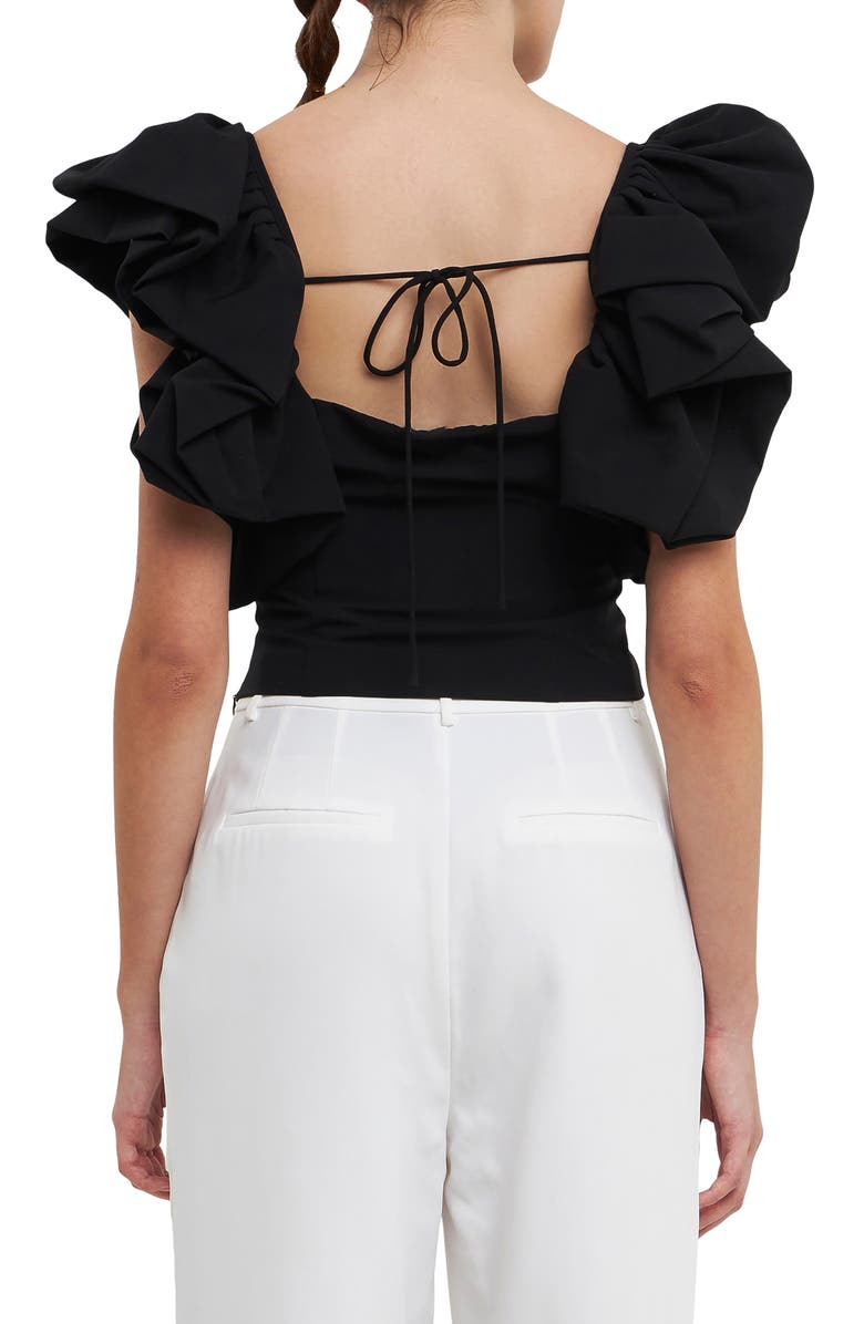 Endless Rose Voluminous Top, Alternate, color, Black