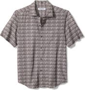 Tommy Bahama Bahama Coast Tile Isle Geo Print IslandZone® Short Sleeve Button-Up Shirt