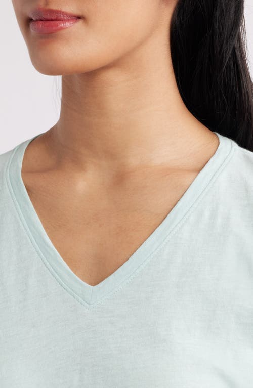 EILEEN FISHER EILEEN FISHER EASY V-NECK ORGANIC COTTON T-SHIRT