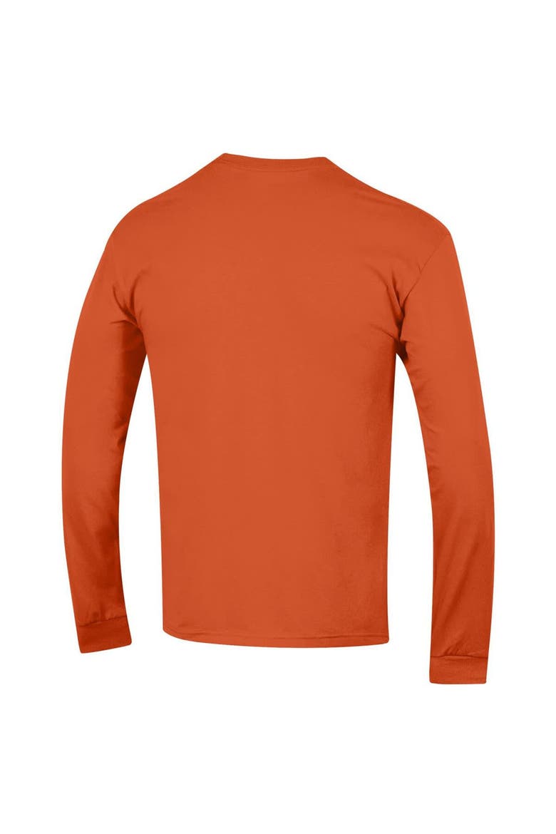 Men's Champion  Orange Virginia Cavaliers Arch Over Logo Long Sleeve T-Shirt, Alternate, color, Orange