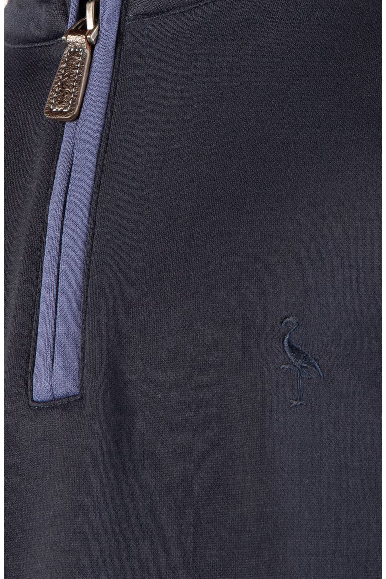 Kids' Modal Quarter Zip Sweater, Alternate, color, NAVY
