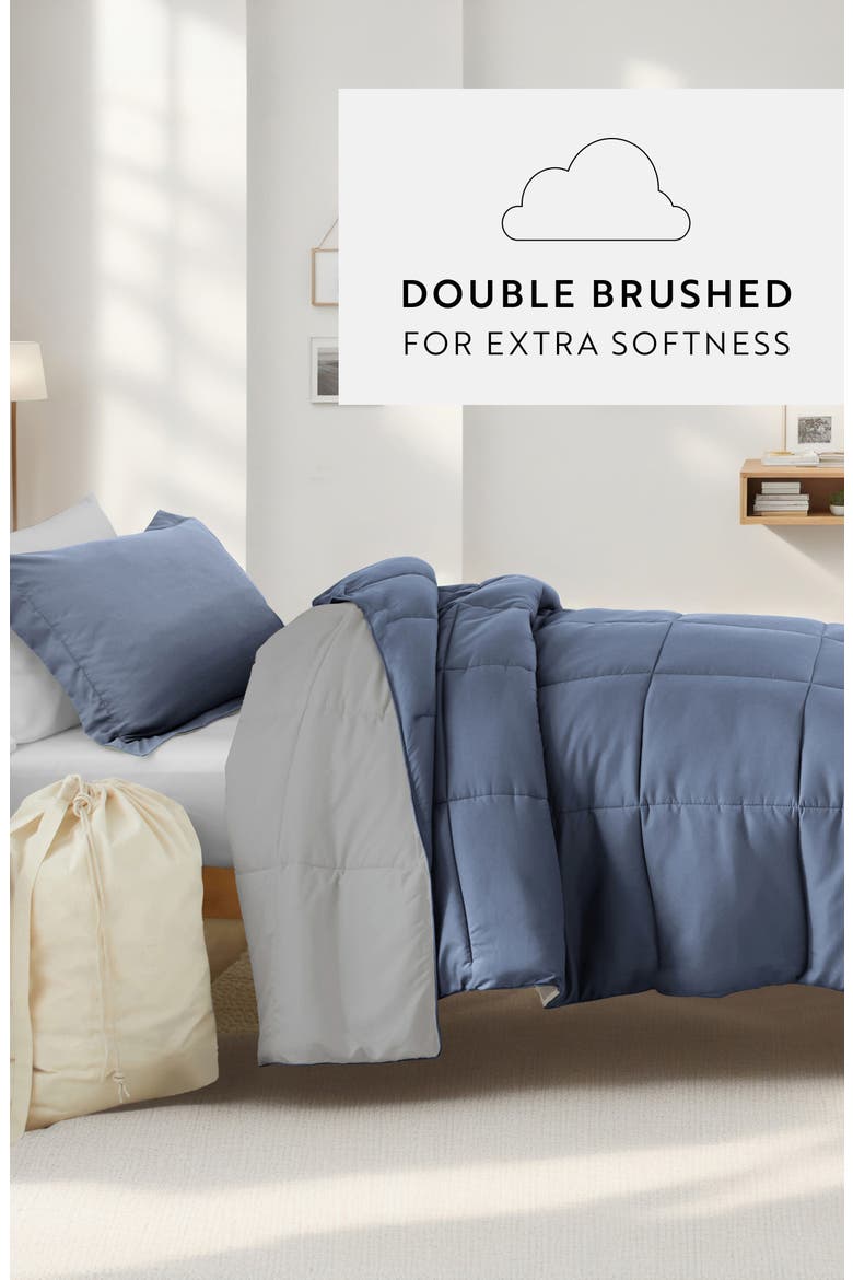 Ultimate College Essentials Bedding Bundle., Alternate, color, STONE/ LIGHT GRAY