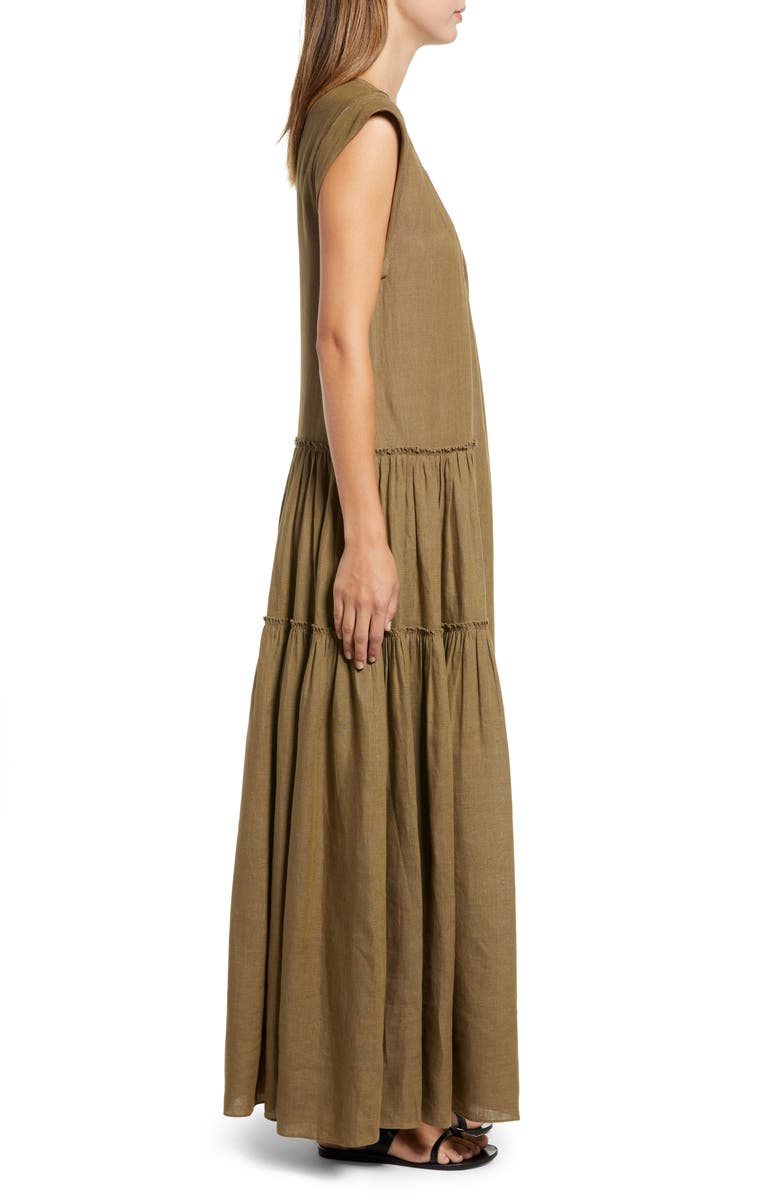 YAKAMPOT Linen Maxi Dress, Alternate, color, 