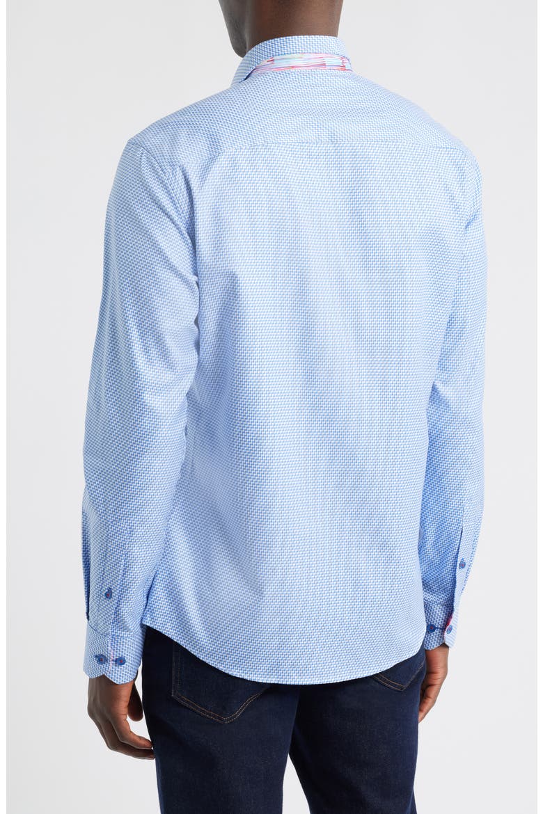 Sinai Collection Luxe Cotton Dress Shirt, Alternate, color, BLUE