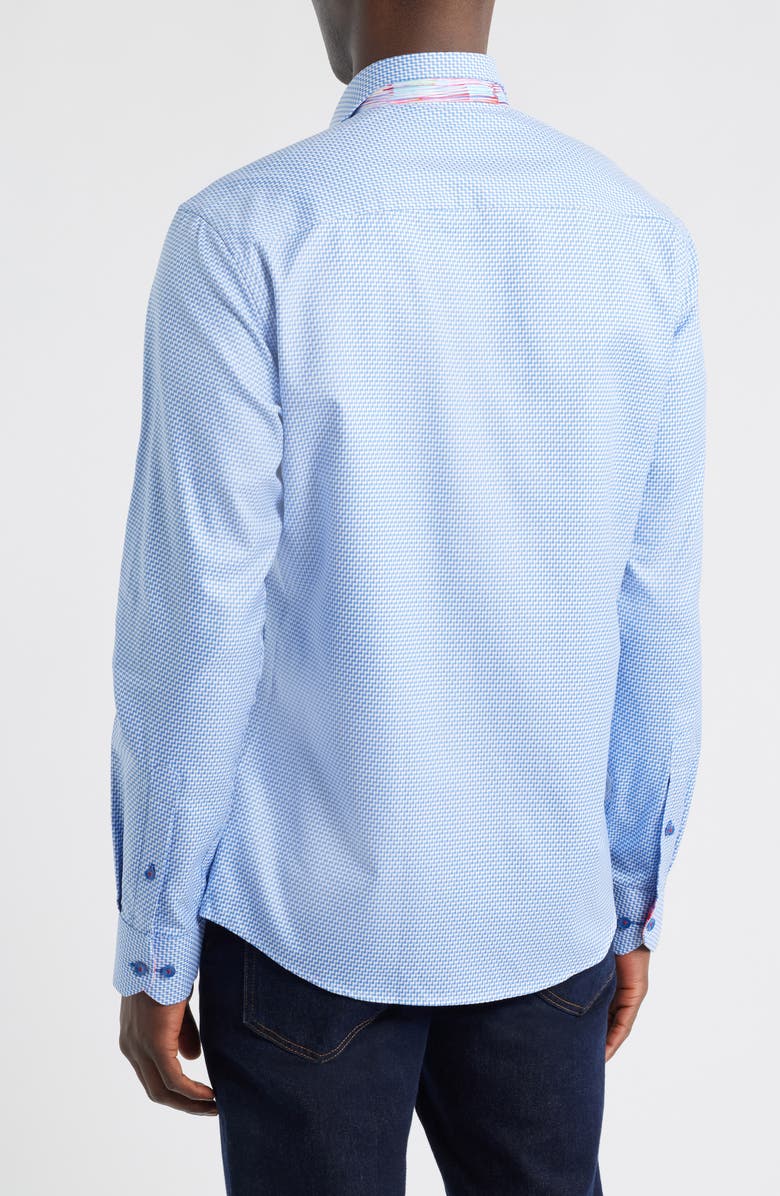 Siragusa Sinai Collection Luxe Cotton Dress Shirt, Alternate, color, Blue