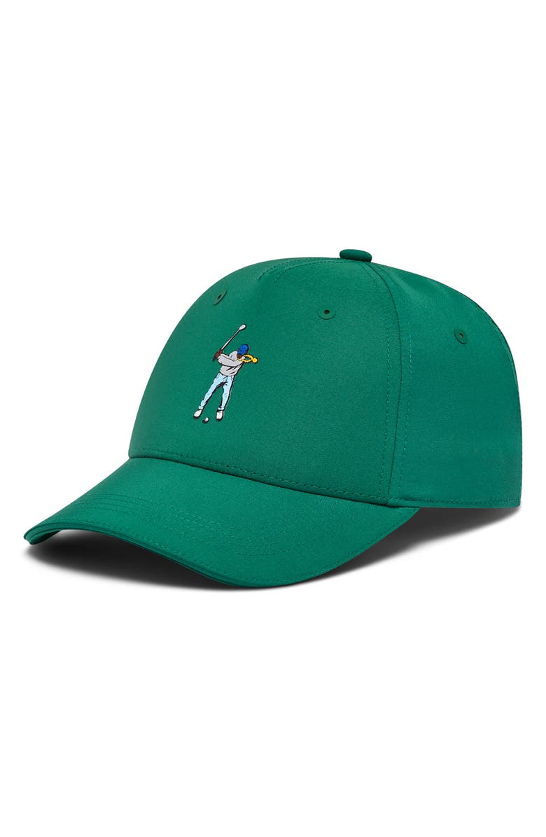 Eastside Golf Links Adjustable Water Resistant Ball Cap, Main, color, Verde