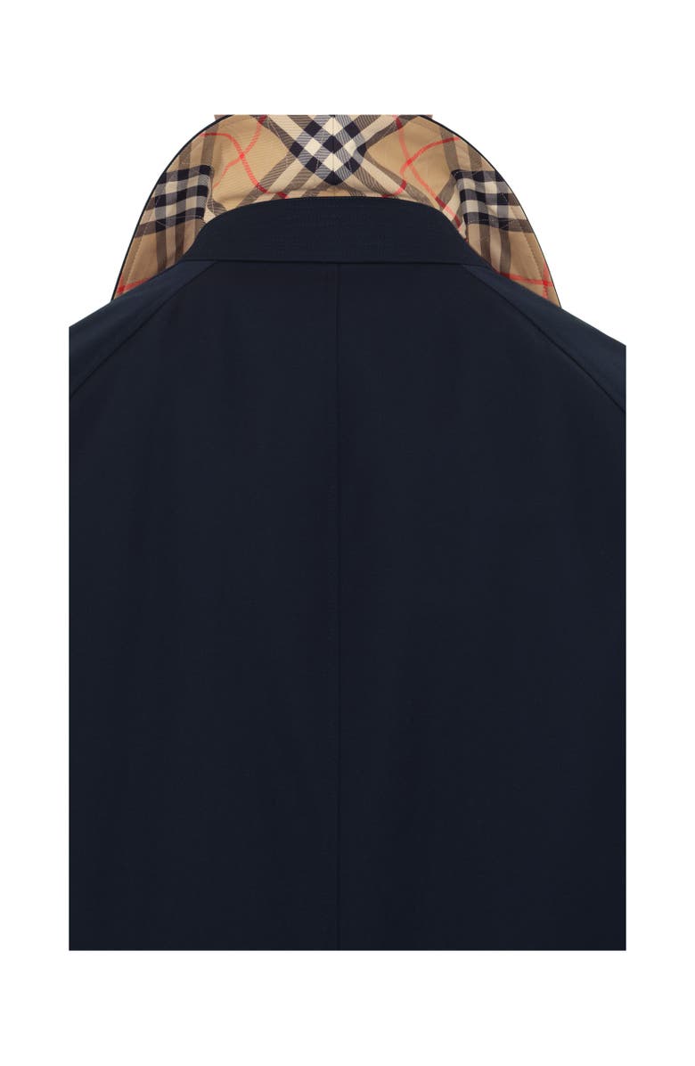 Burberry Long Camden Heritage Car Coat, Alternate, color, Coal Blue