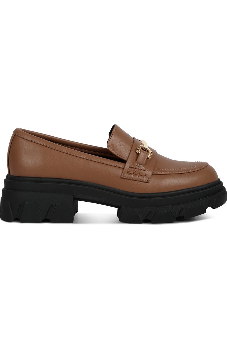 LONDON RAG Oklyn Horsebit Platform Loafer, Alternate, color, Light Tan