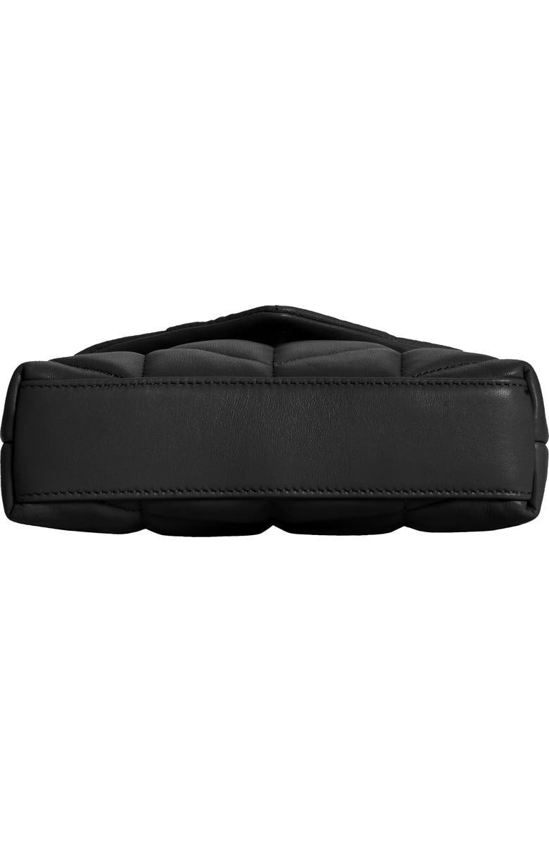 Saint Laurent Small Lou Leather Puffer Clutch, Alternate, color,