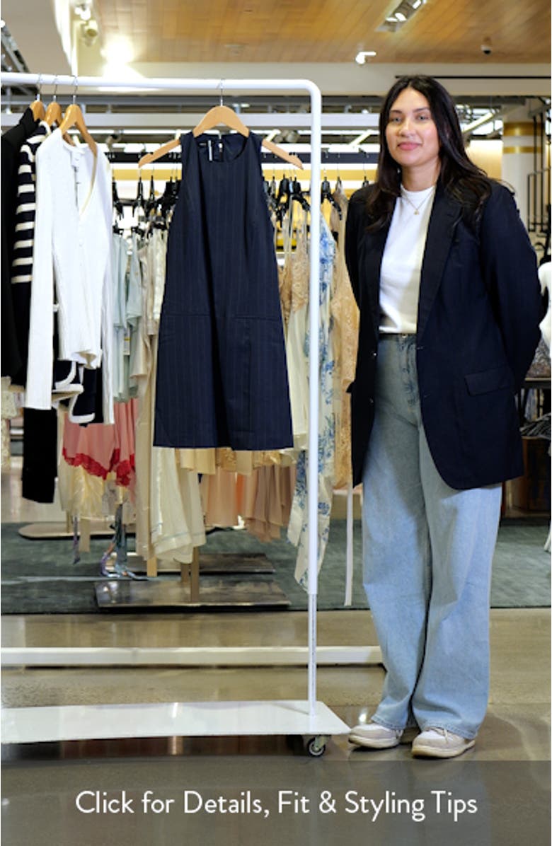 Pinstripe Sleeveless Minidress, sales video thumbnail