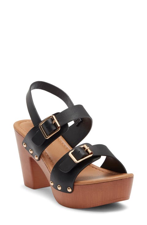 Kyrie Block Heel Platform Sandal