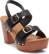 WILD DIVA LOUNGE Kyrie Block Heel Platform Sandal