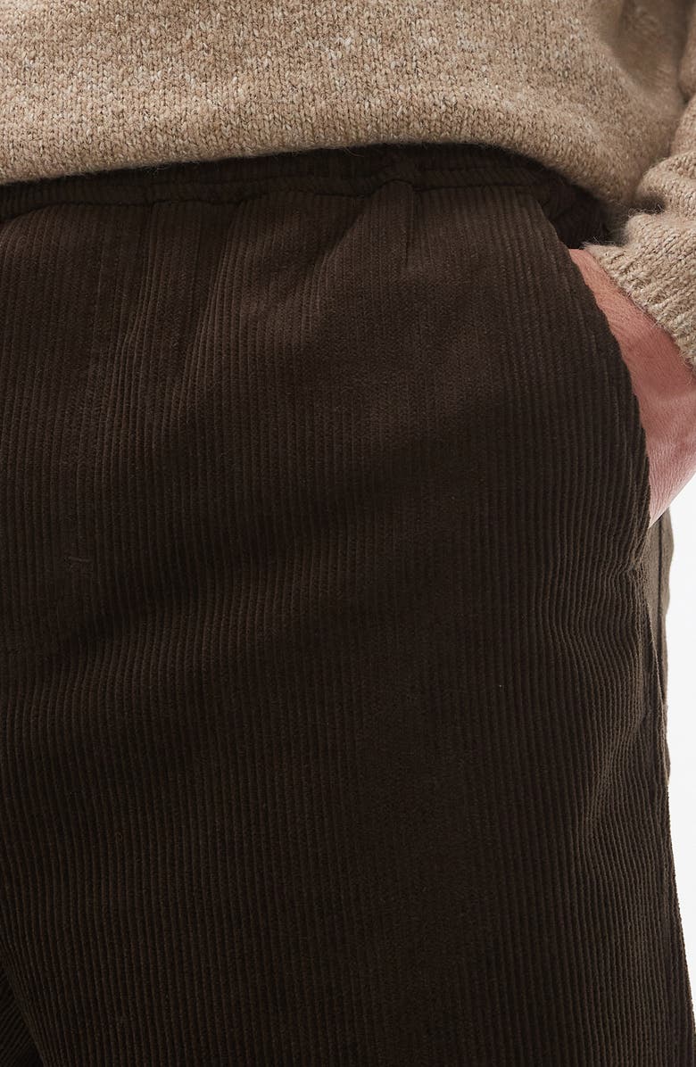 Topman Tapered Corduroy Pants, Alternate, color, 