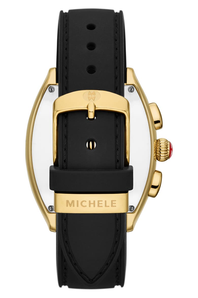 Releve Sport Silicone Strap Watch, 45mm, Alternate, color, GOLD