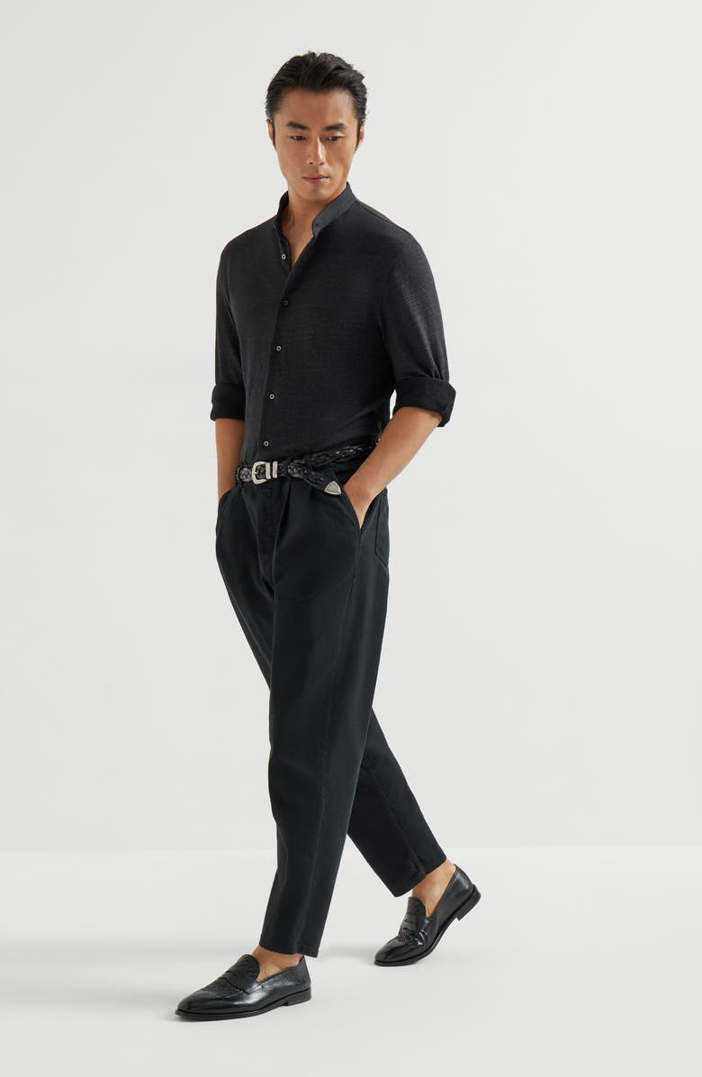 Brunello Cucinelli Lightweight denim trousers, Alternate, color, Black