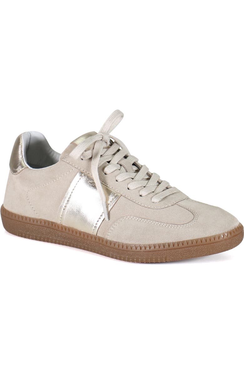 Diba True THIS TLE Lace Up Suede Sneaker, Main, color, Shell/Platino