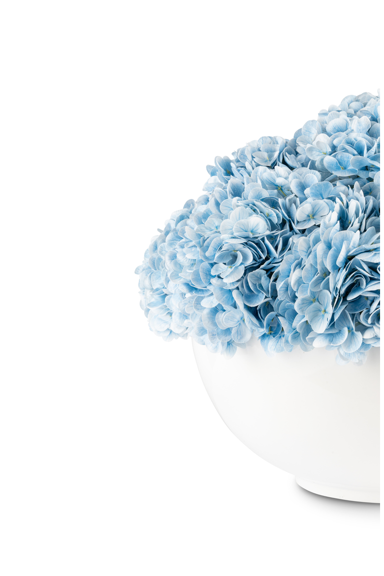 Lumi Large RealTouch Hydrangea Centerpiece, Alternate, color, Azure