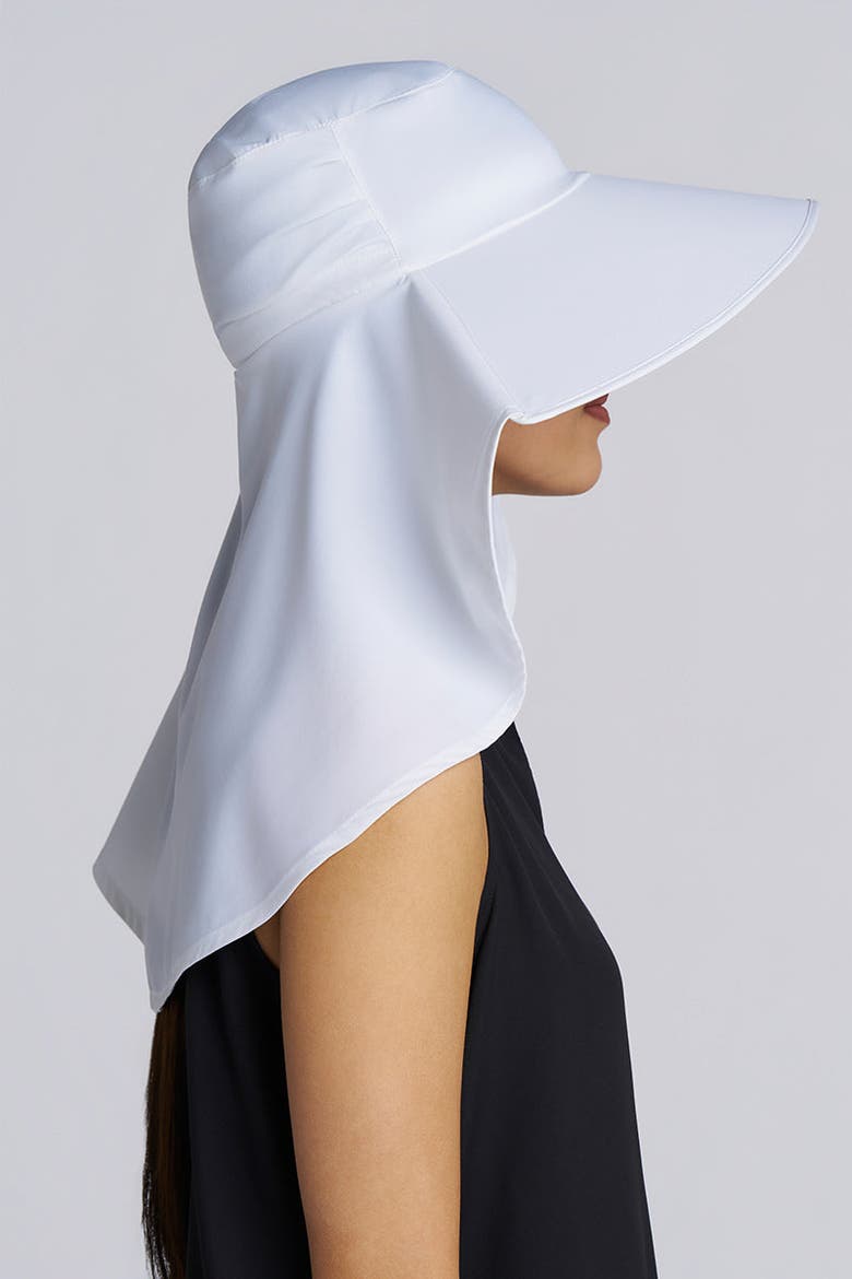 Women's Anastasia Elegant Full Coverage Hat, UPF 50+ Sun Protection, Alternate, color, White