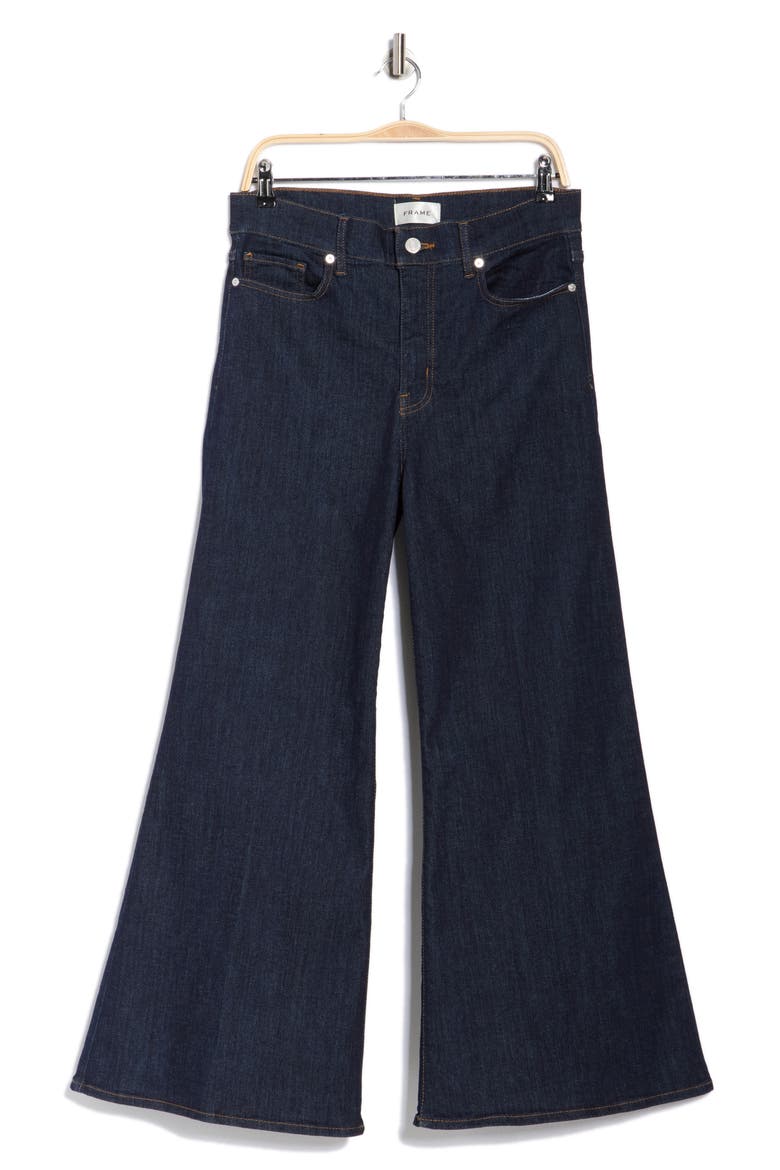 Le Palazzo Crop Wide Leg Jeans, Alternate, color, RINSE