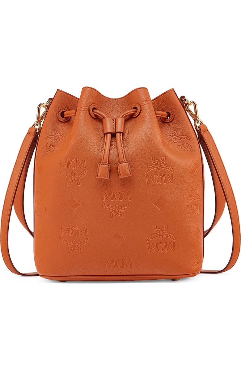 MCM Medium Dessau Drawstring Bucket Bag, Main, color,