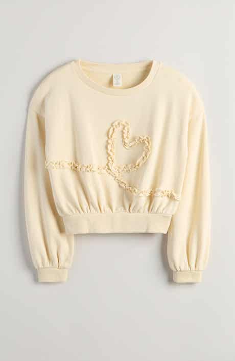 Treasure & Bond Kids' Appliqué Bow Sweatshirt