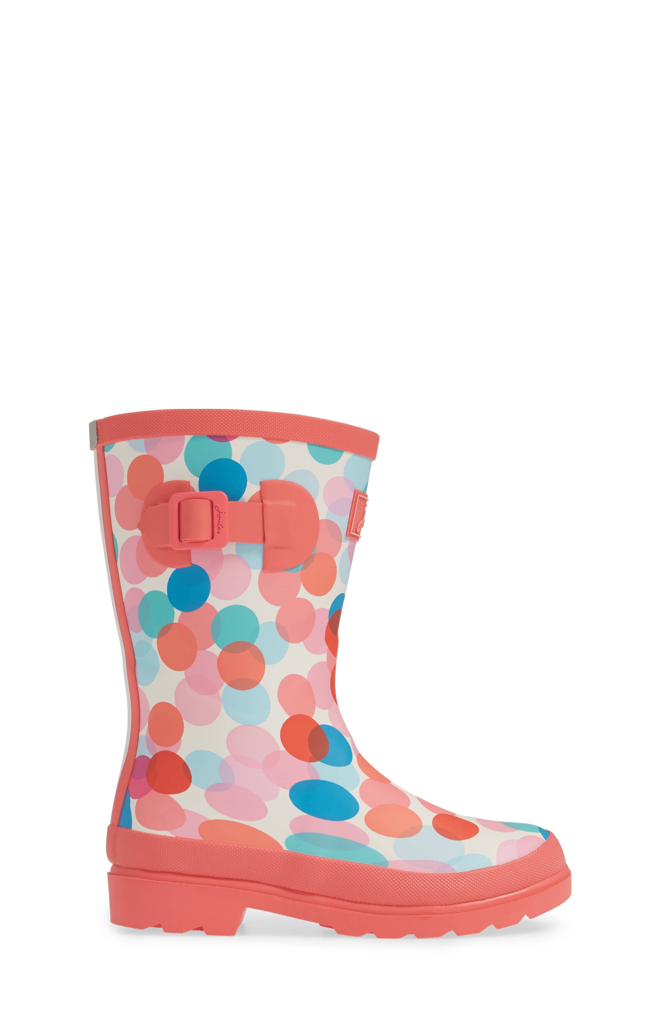 Joules Mid Height Print Welly Waterproof Rain Boot, Alternate, color, 