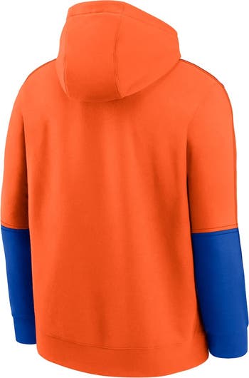 【NIKE】Denver BroncosIconMen’sNikeThermaNFLPulloverHoodie DENVER BRONCOS Sweater Adult XL Blue Orange NIKE Glove Logo