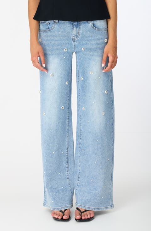 Frida Stretch Wide Leg Jeans