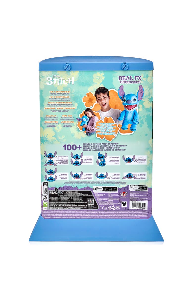 Wow!Stuff RealFX Disney Stitch Puppetronic Interactive Plush Toy by WOW! Stuff, Alternate, color, Multicolored