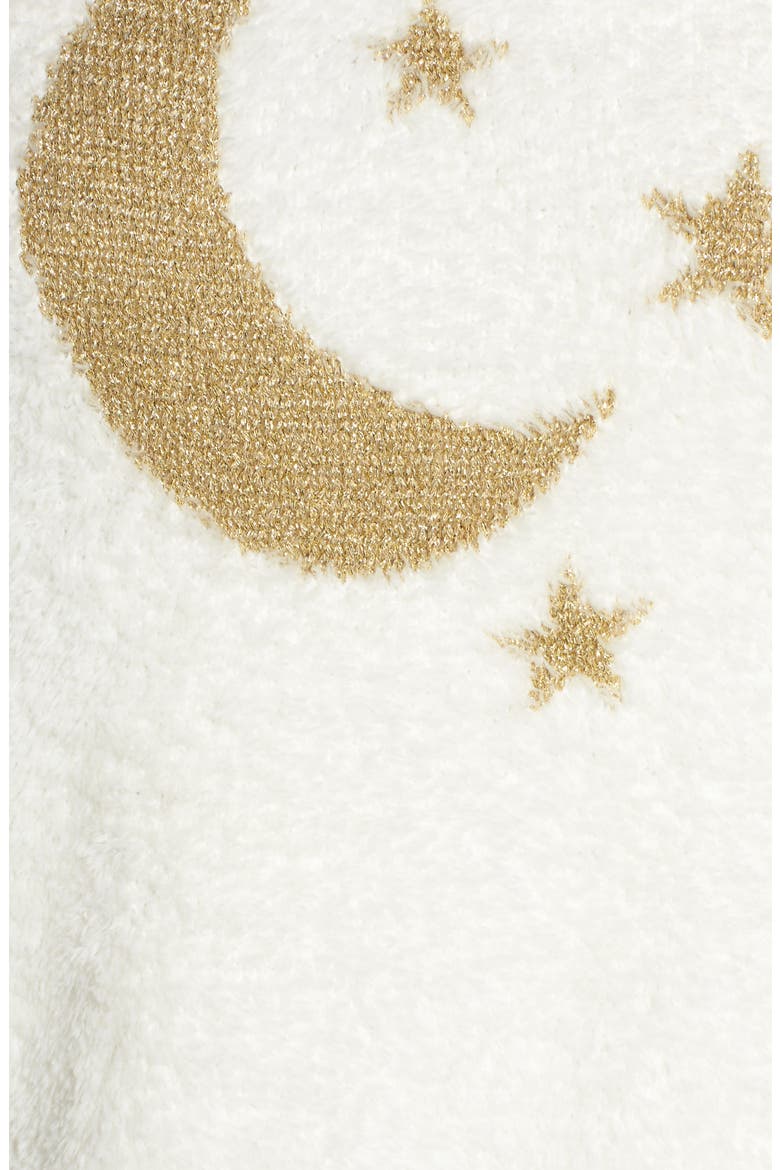 Fuzzy Sweater, Alternate, color, IVORY EGRET MOON AND STARS
