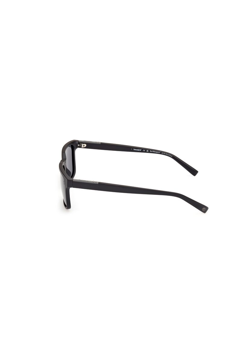 Classic Rectangular Polarized Sunglasses, Alternate, color, Matte Black / Smoke