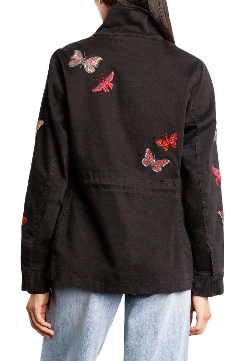 Rider Embroidered Utility Jacket, Alternate, color, OBSIDIAN