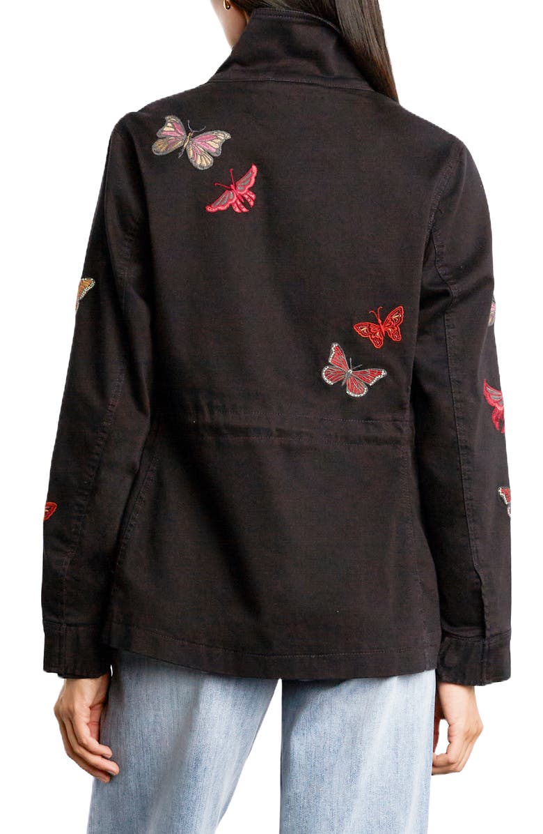 Billy T Rider Embroidered Utility Jacket, Alternate, color, Obsidian