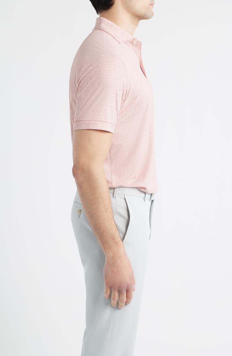 Peter Millar Casablanca Performance Jersey Golf Polo, Alternate, color, Faded Scarlet