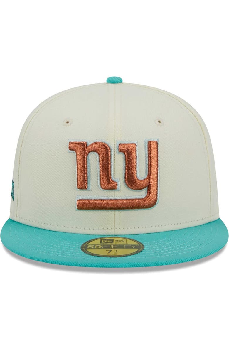 New Era Men's New Era Cream/Mint New York Giants City Icon 59FIFTY Fitted Hat, Alternate, color, Cream