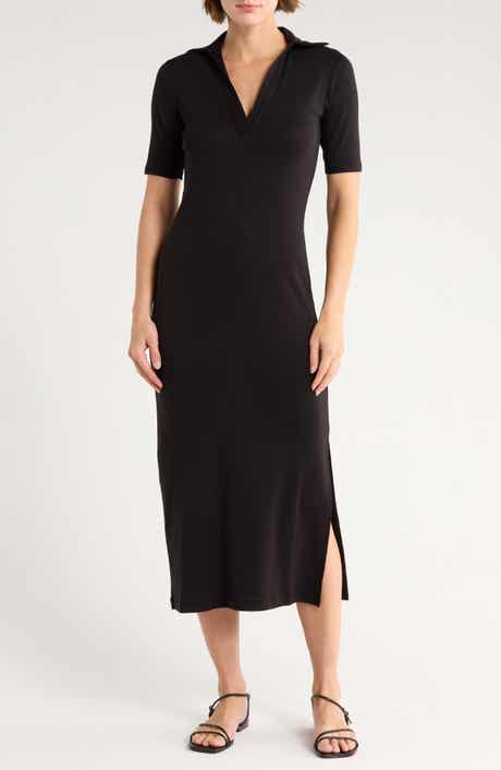 Vince Short Sleeve Polo Dress