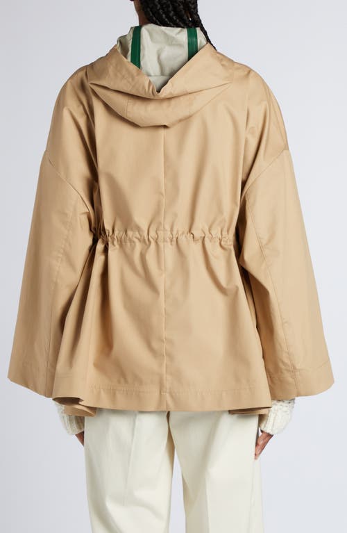 Shop Moncler Gaillon Cotton Blend Parka In Beige