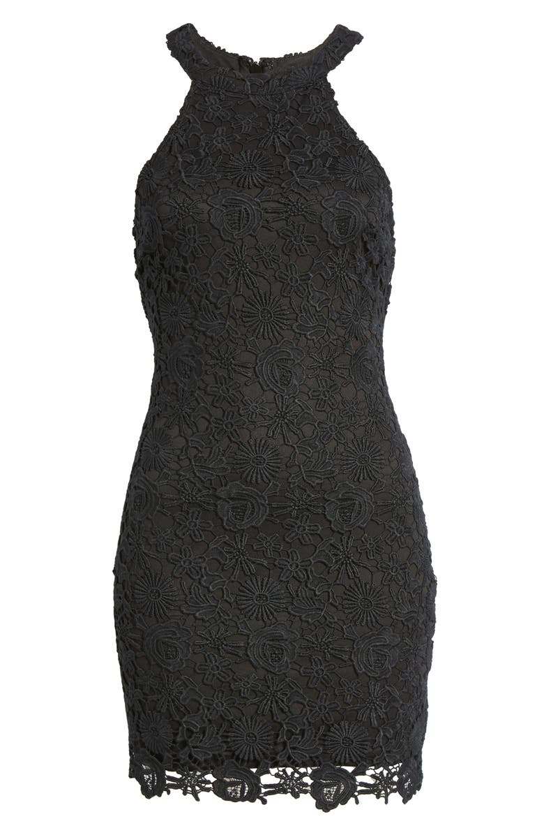 Lulus Love Poem Crochet Lace Minidress, Alternate, color, 