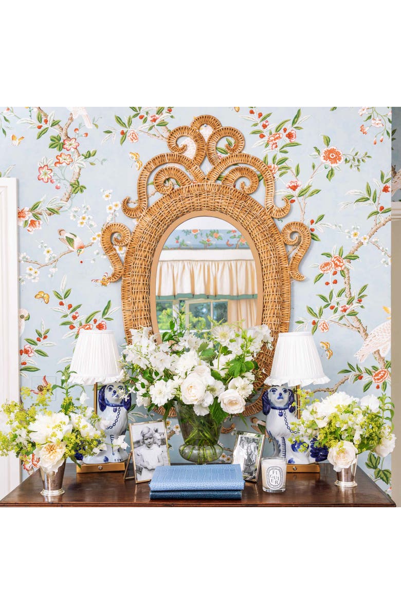 Mrs. Alice Cream Ruffle Lampshade, Alternate, color, Cream