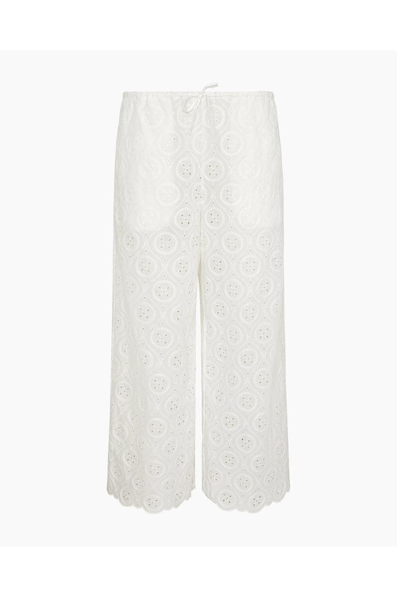 Wide Leg Drawstring Pant, Alternate, color, White