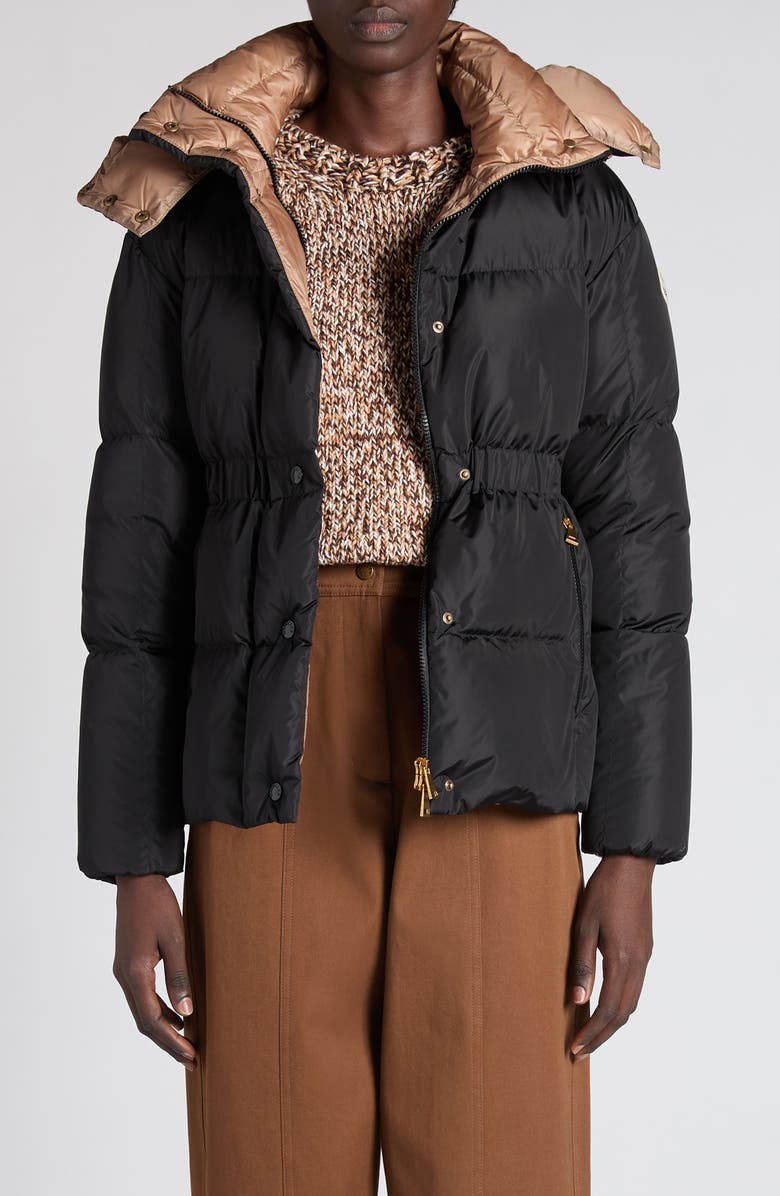 Moncler Agneux Box Quilted Down Jacket, Main, color, Black