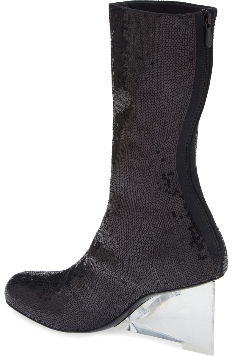 McQueen Shard Wedge Sock Boot, Alternate, color,